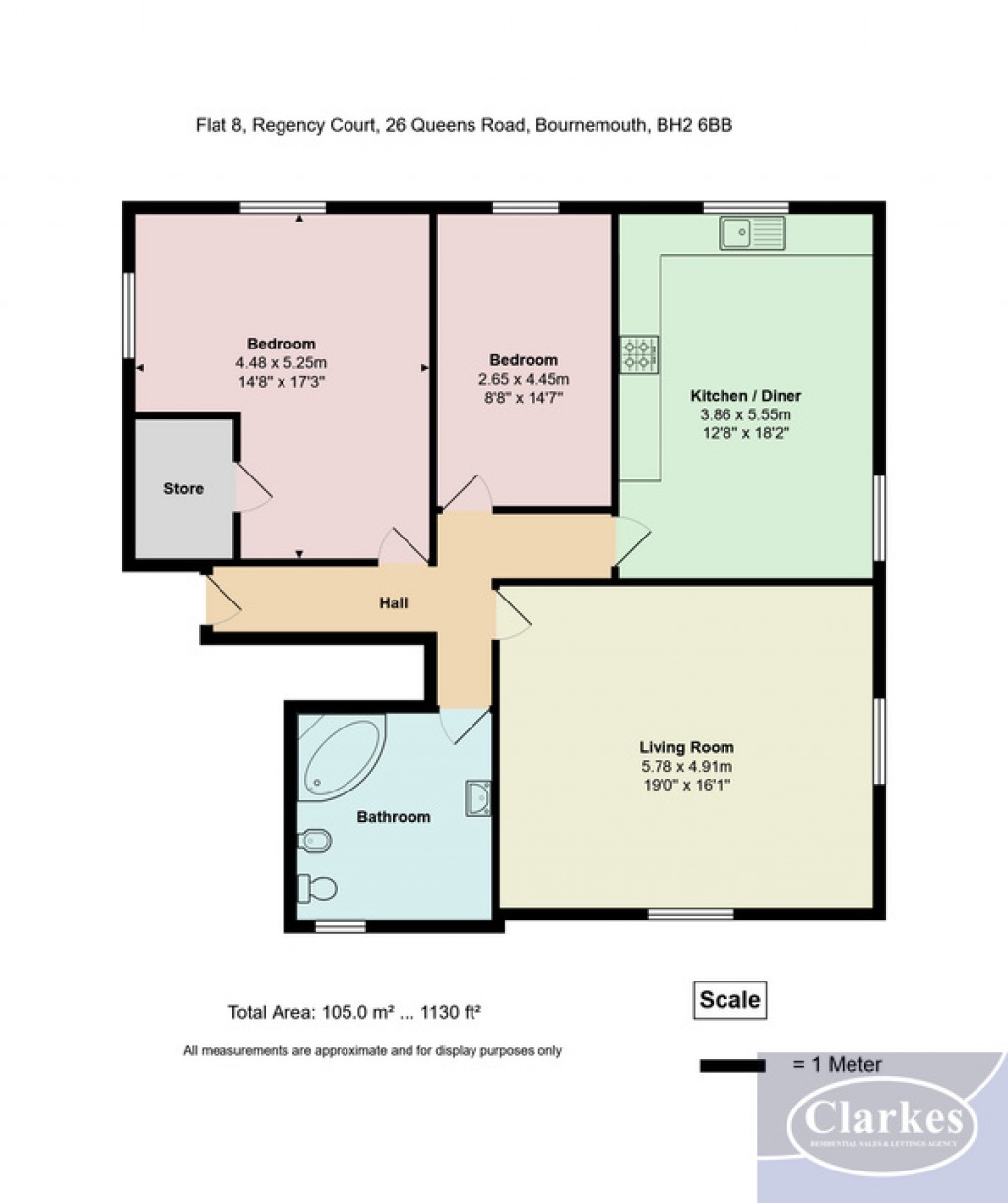Floorplans For Regency Court, Bournemouth