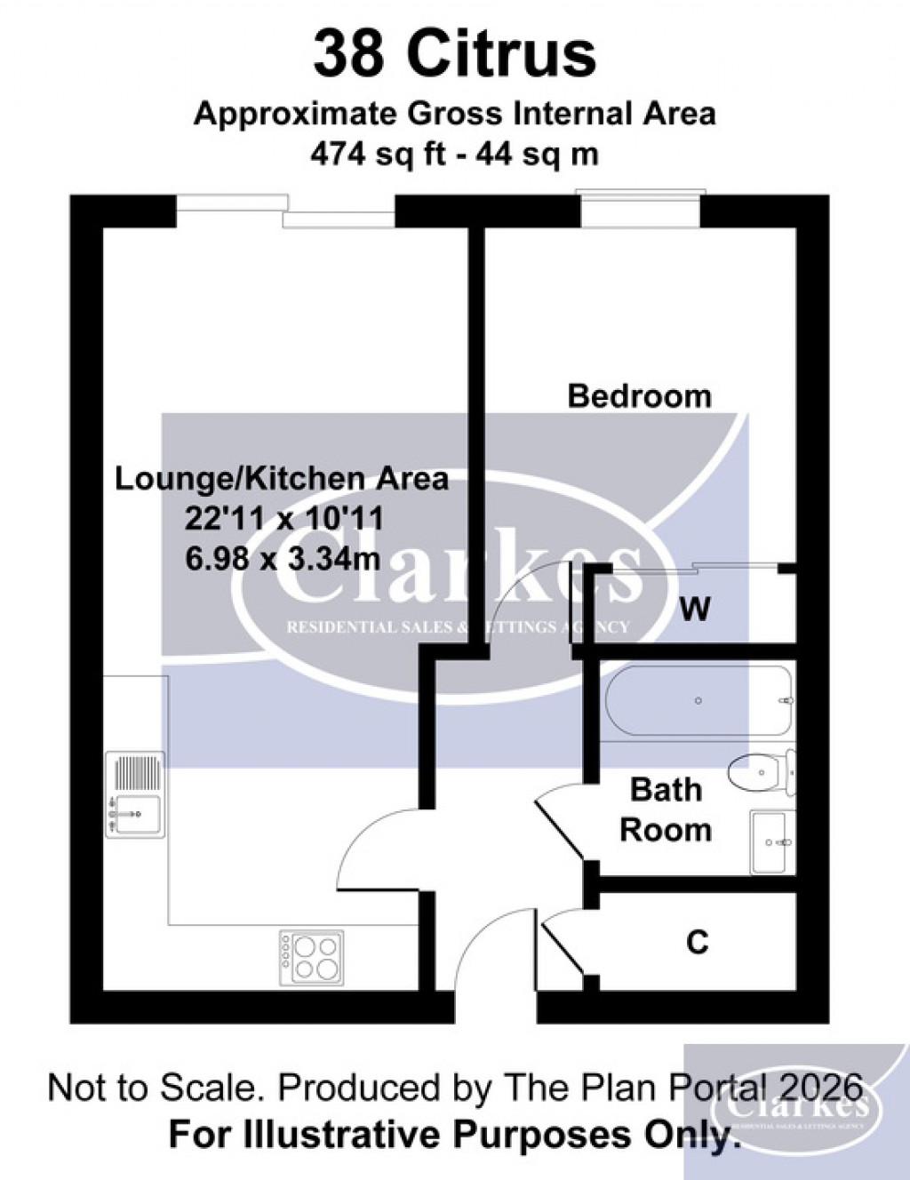 Floorplans For The Citrus Building, 24 Madeira Road, Bournemouth