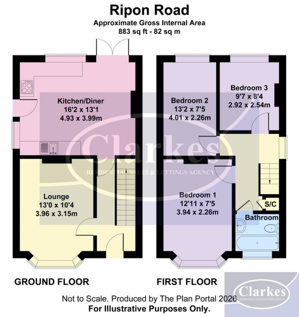 Floorplans For Ripon Road, Bournemouth