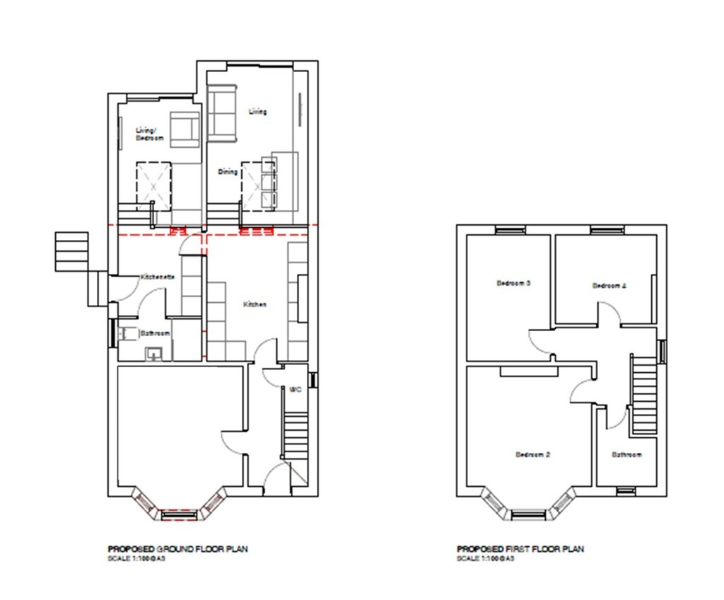Floorplans For 5 Bed Student House Calvin Road - SEE VIDEO TOUR