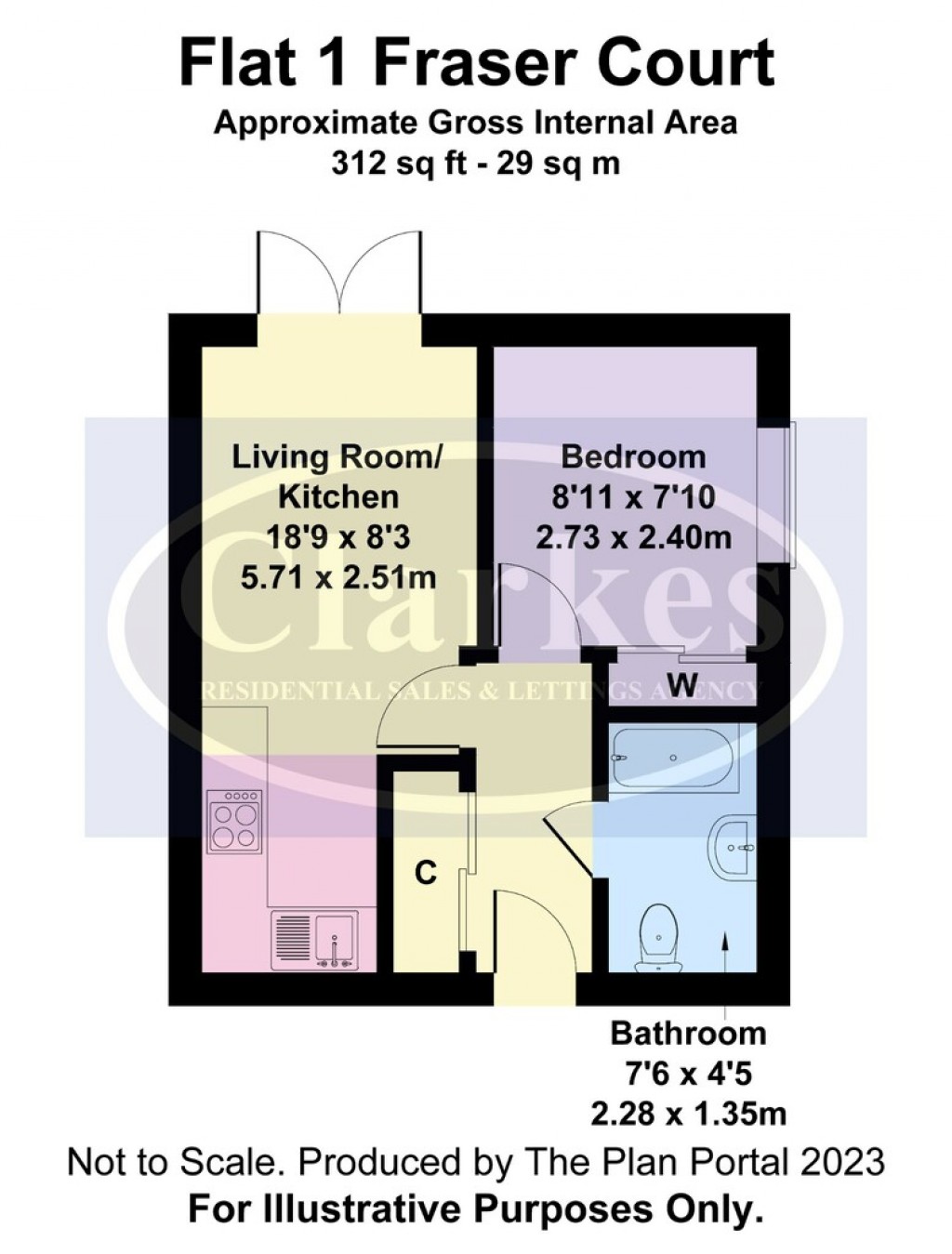 Floorplans For Ground Floor Garden Flat on Talbot Road