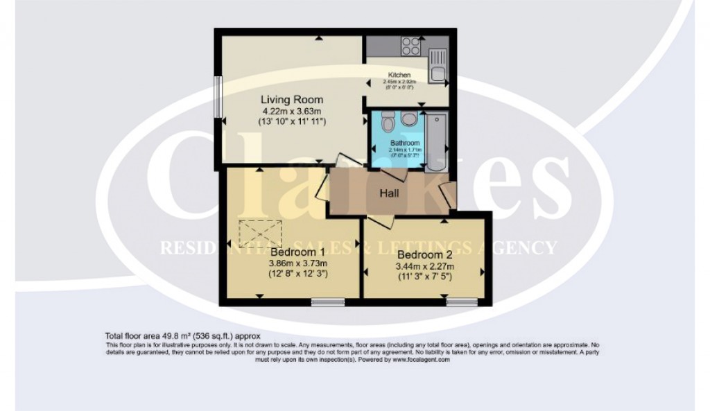 Floorplans For 2 Bed Flat Queens Park South Drive