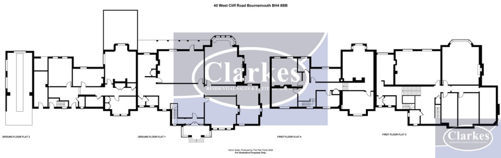Floorplans For West Cliff Road, West Cliff, Bournemouth, Dorset