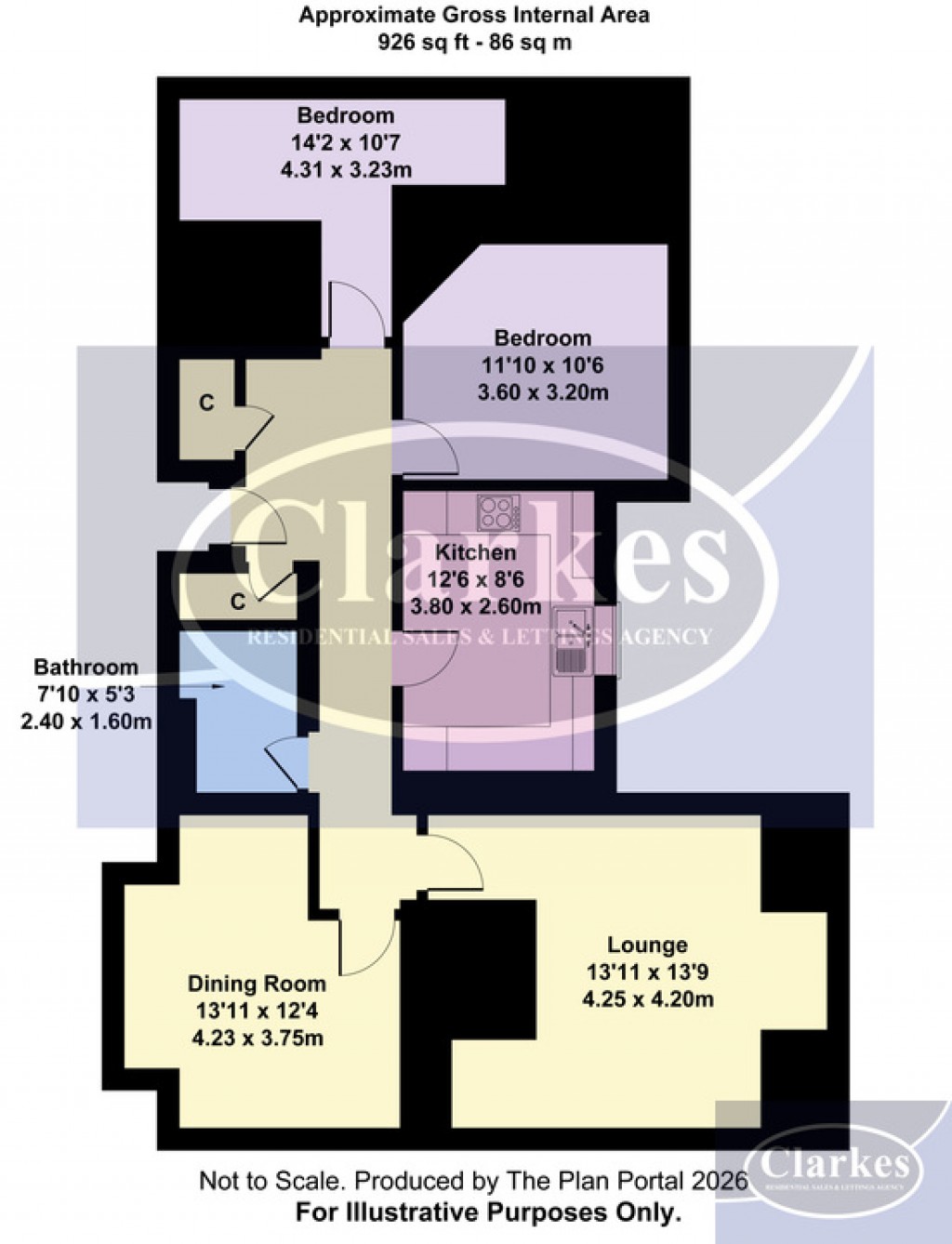 Floorplans For West Cliff Road, West Cliff, Bournemouth, Dorset