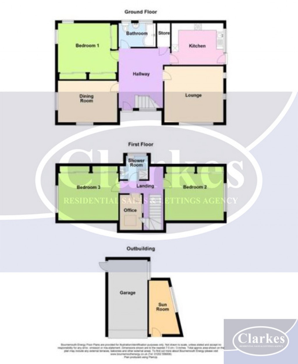 Floorplans For Brierley Road, Northborne, Bournemouth, Dorset