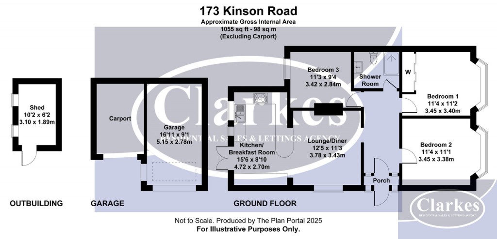 Floorplans For Kinson Road, Kinson, Bournemouth, Dorset