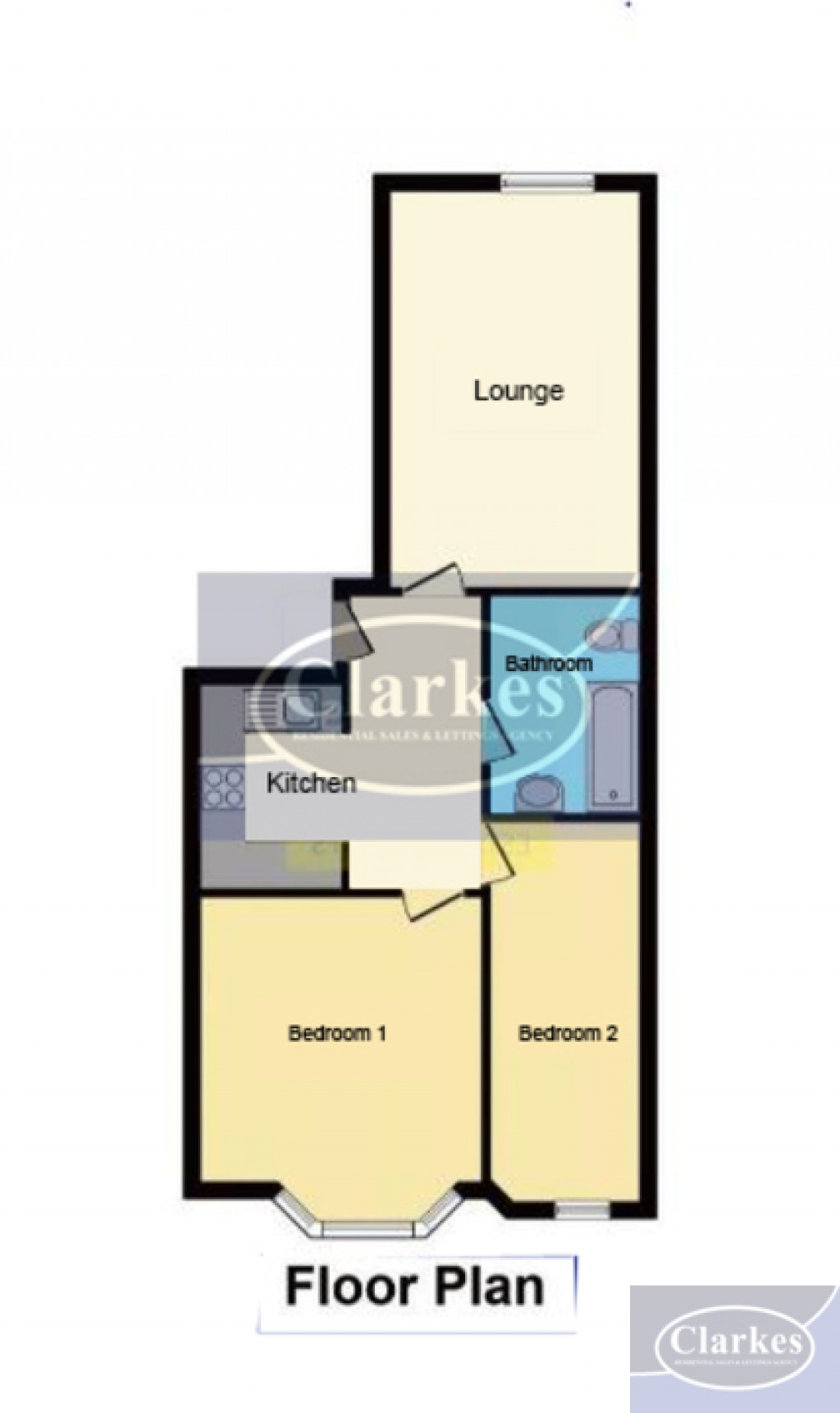 Floorplans For 2 Bed Flat With Parking in Winton