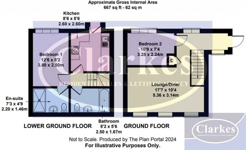 Floorplans For The Cottage, Surrey Road, Bournemouth