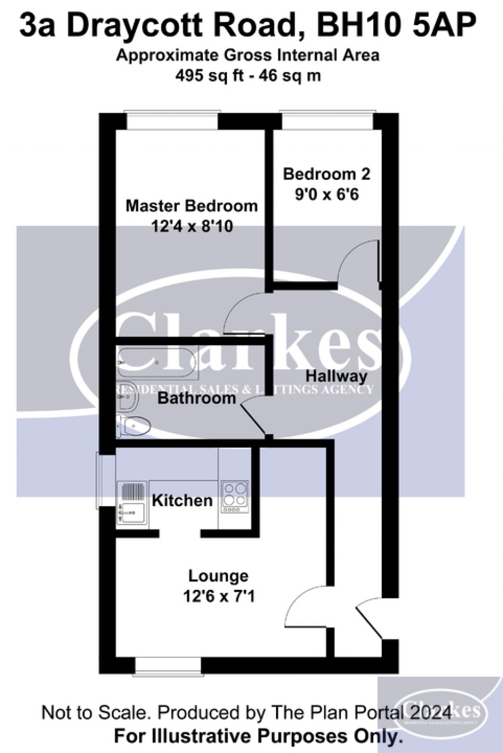 Floorplans For Draycott Road, Bournemouth, Dorset