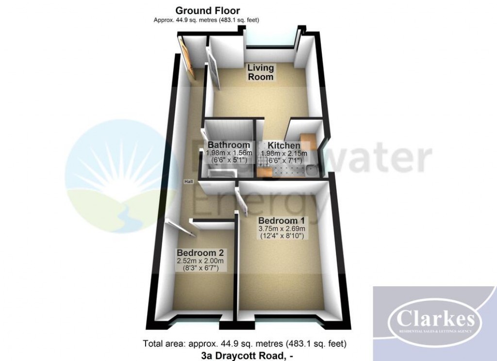 Floorplans For Draycott Road, Bournemouth, Dorset