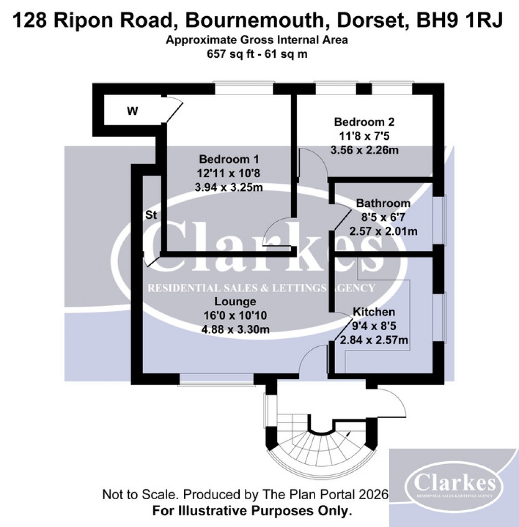 Floorplans For Ripon Road, Bournemouth, Dorset