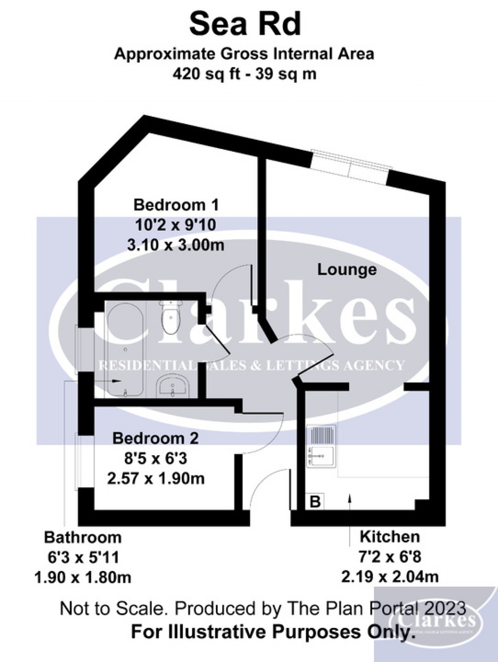 Floorplans For Sea Road, Boscombe, Bournemouth, DOrset