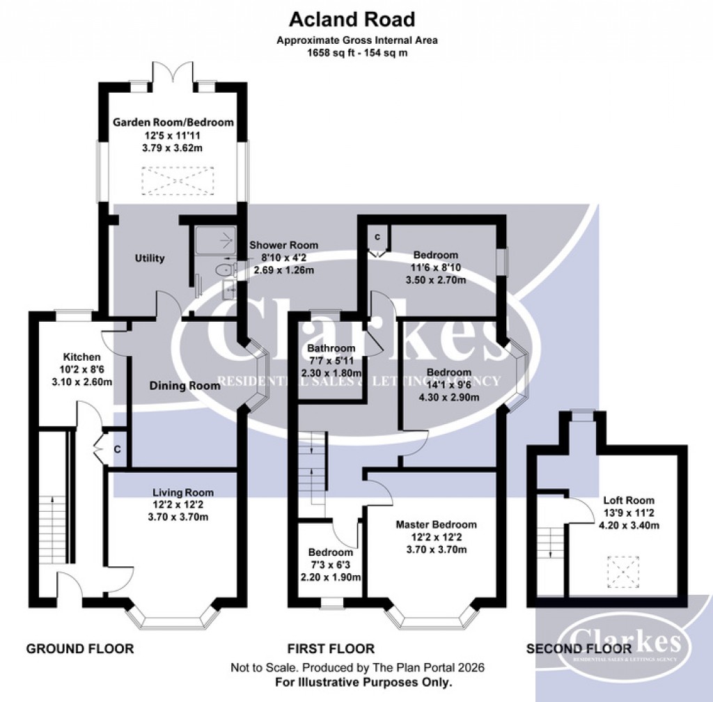 Floorplans For Acland Road, Bournemouth, Dorset