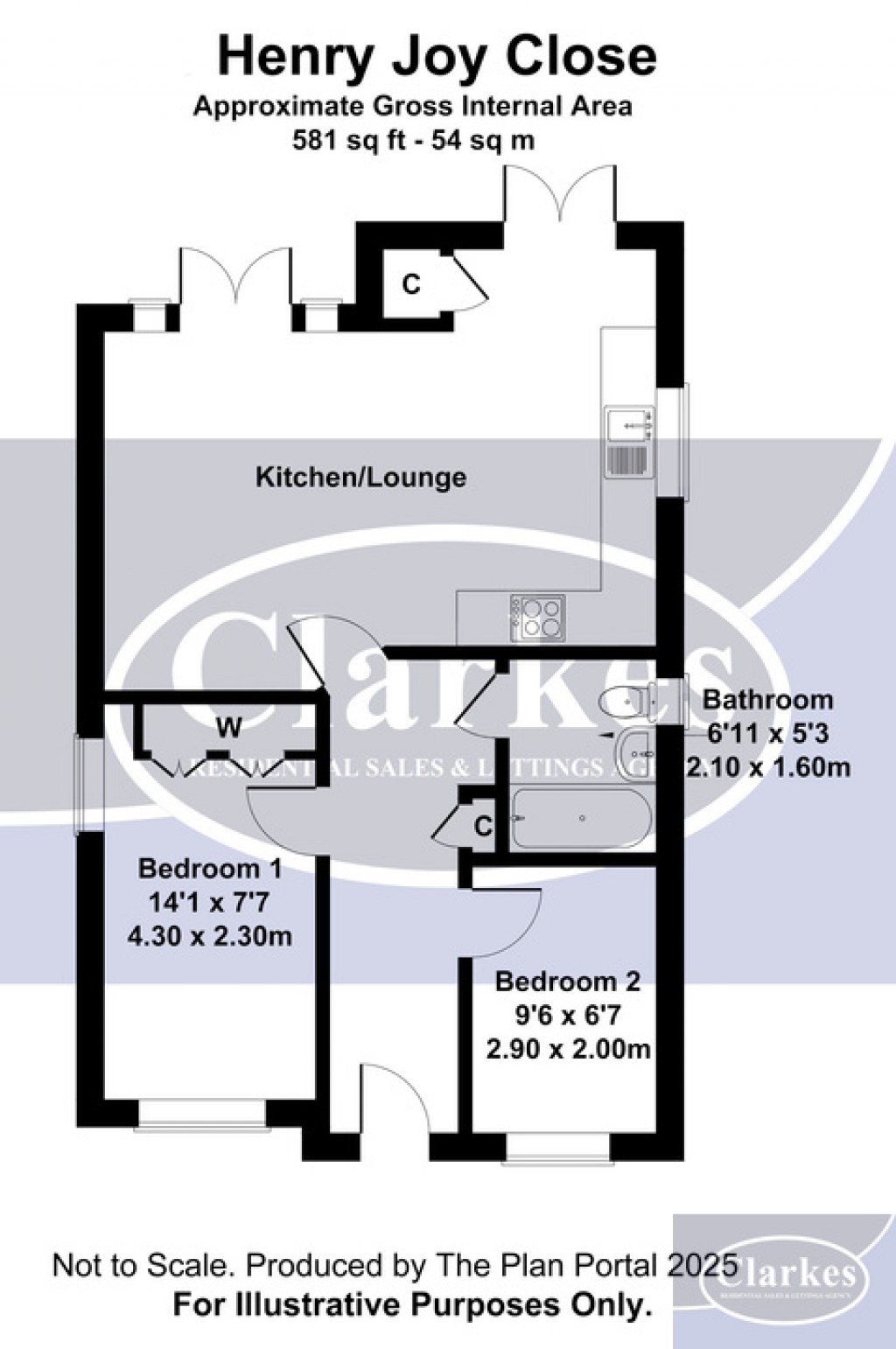 Floorplans For Henry Joy Close, Bournemouth, Dorset