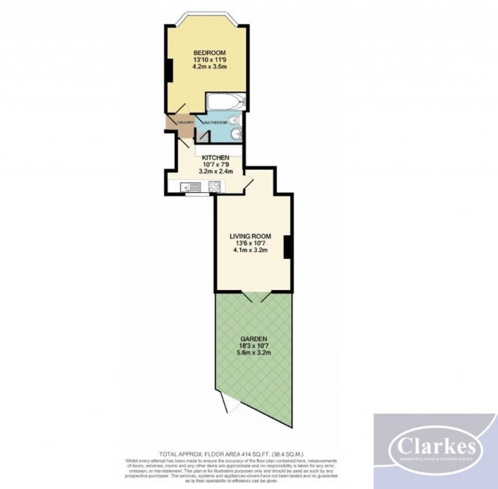 Floorplans For Ground Floor Flat- Stewart Road, CHARMINSTER