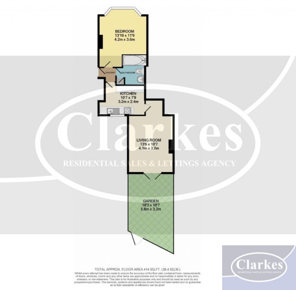 Floorplans For Ground Floor Flat- Stewart Road, CHARMINSTER