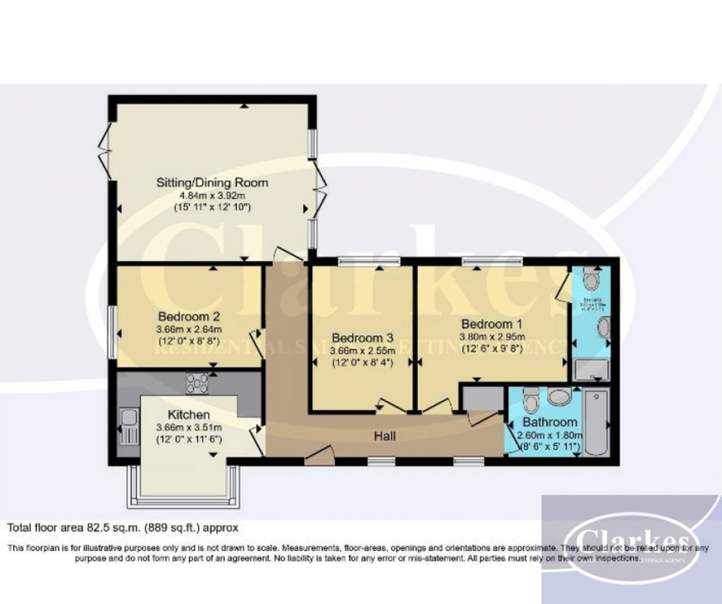 Floorplans For Markham Avenue, Bournemouth, Dorset