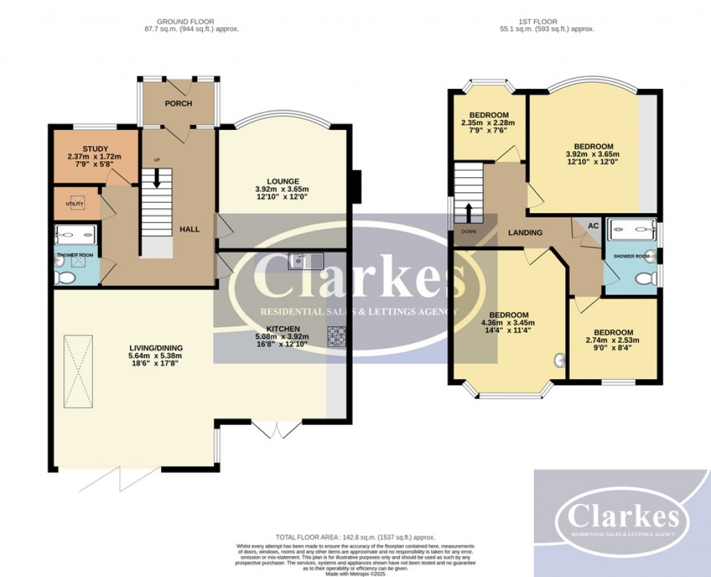 Floorplans For The Grove, Bournemouth, Dorset