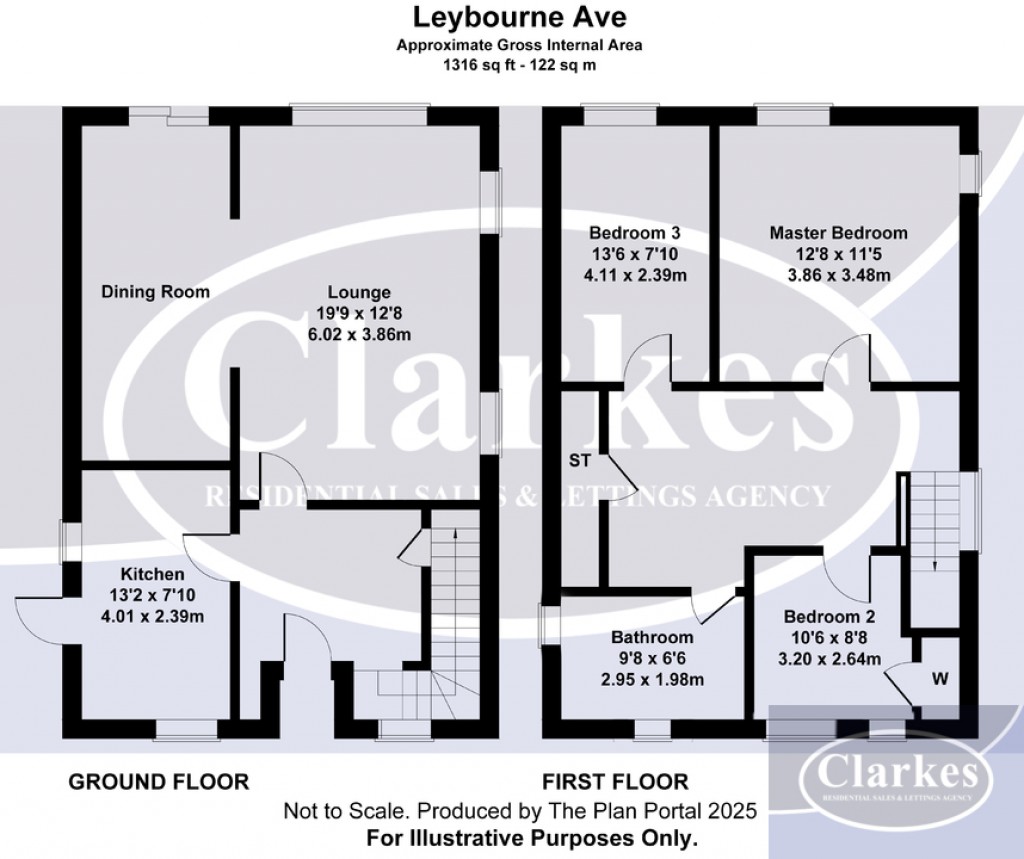Floorplans For Leybourne Avenue, Bournemouth, Dorset
