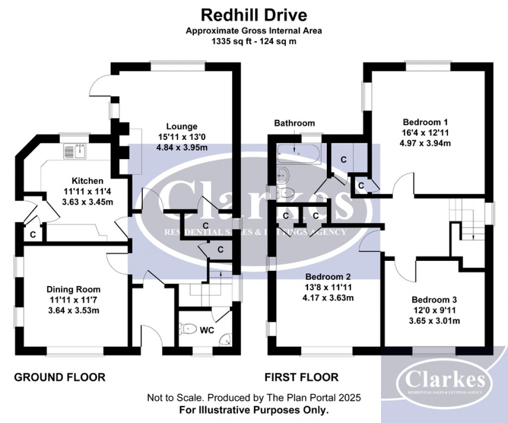 Floorplans For Redhill Drive, Bournemouth, Dorset