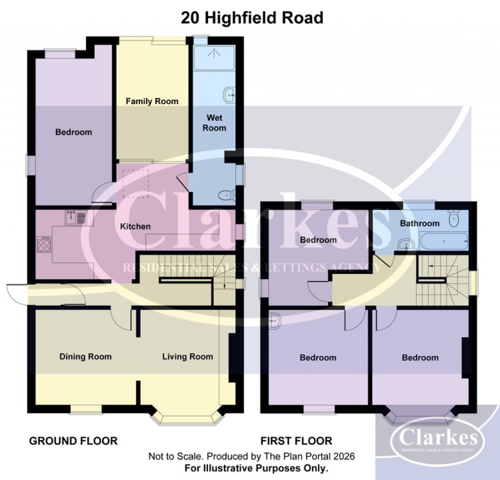 Floorplans For Highfield Road, Bournemouth, Dorset