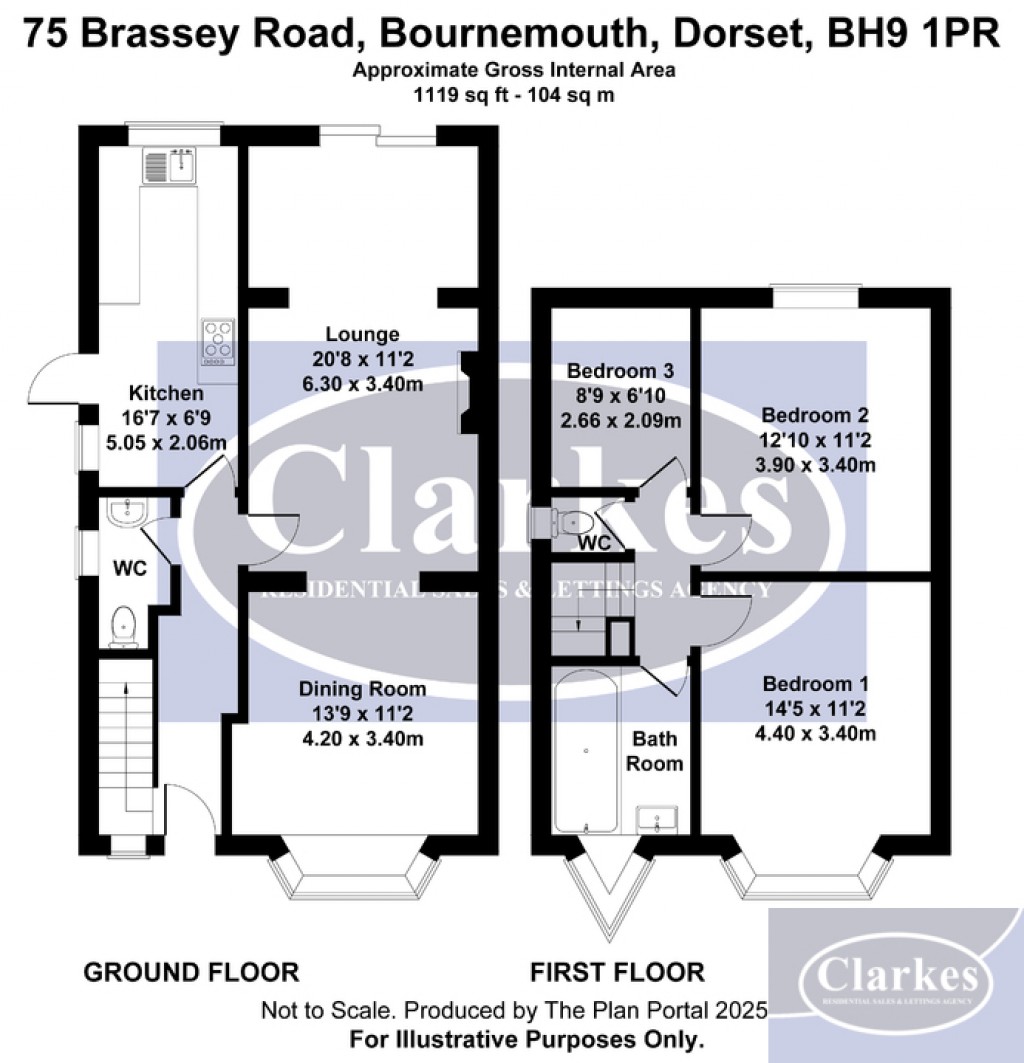 Floorplans For MOORDOWN, Bournemouth, Dorset
