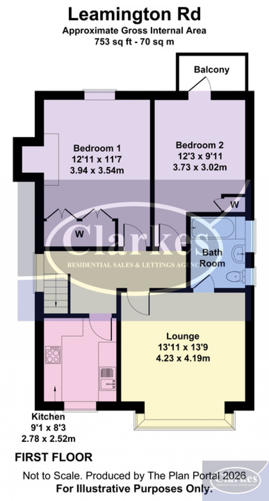 Floorplans For Leamington Road, Bournemouth, Dorset