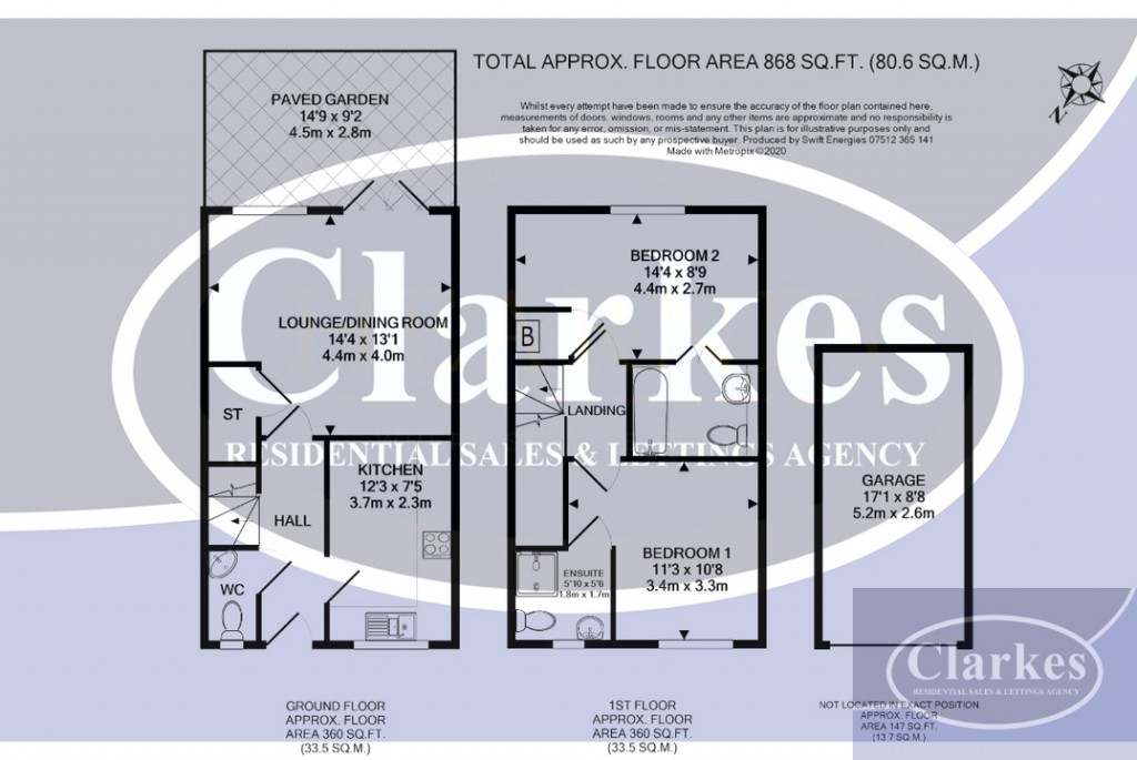Floorplans For MODERN HOUSE Cracklewood Close, Ferndown