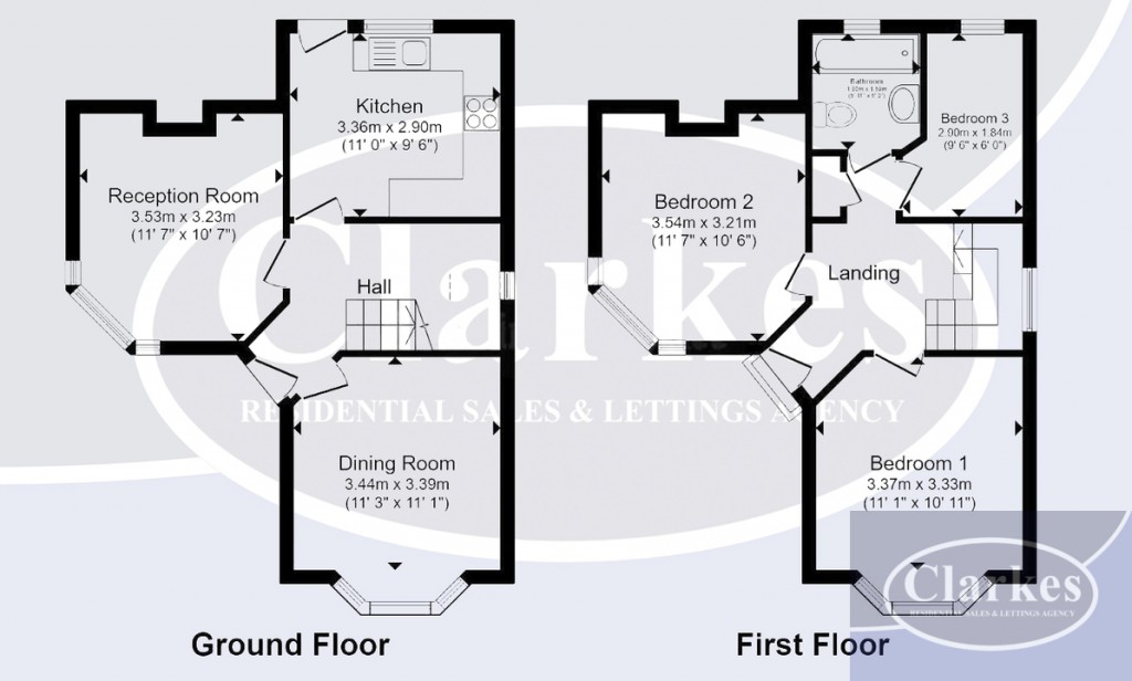 Floorplans For Wroxham Road, Poole, Dorset