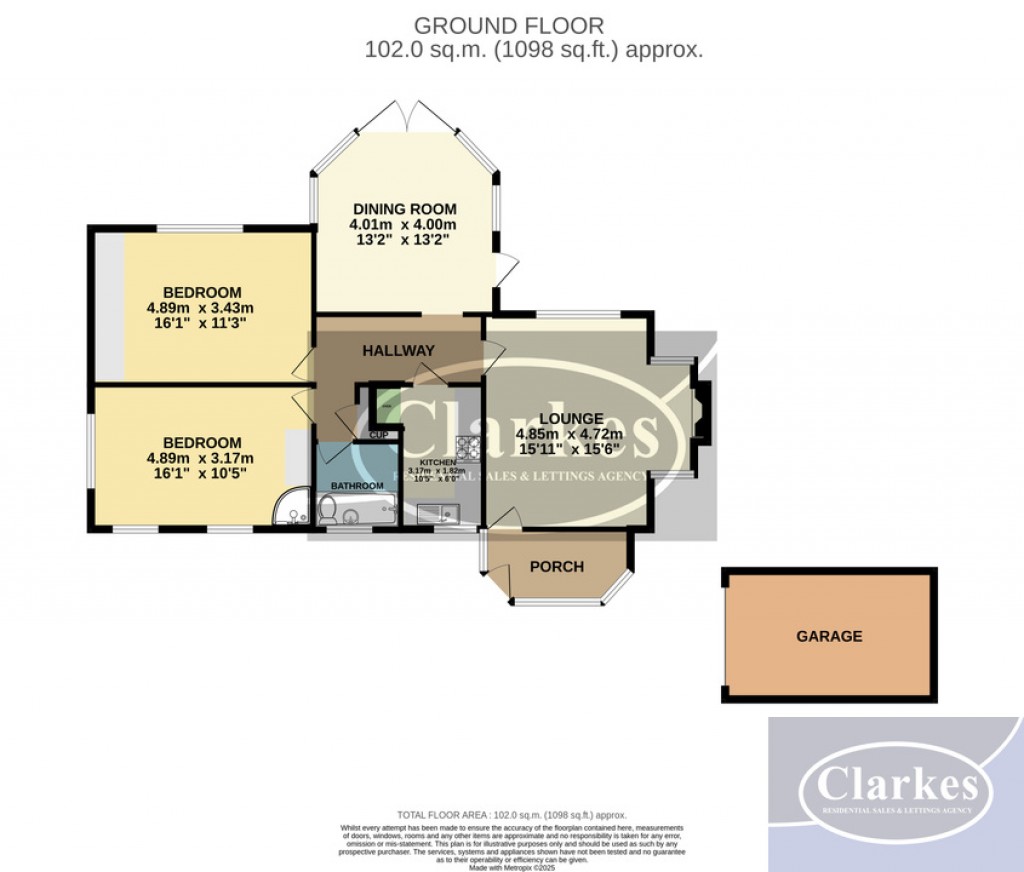 Floorplans For Appleoak End, 111 Hill View Road, Bournemouth