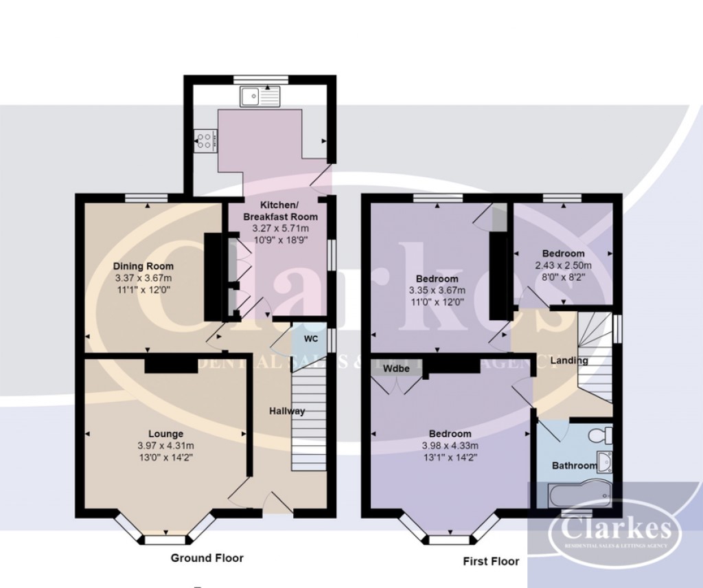 Floorplans For Lovely Home, Ensbury Park Road
