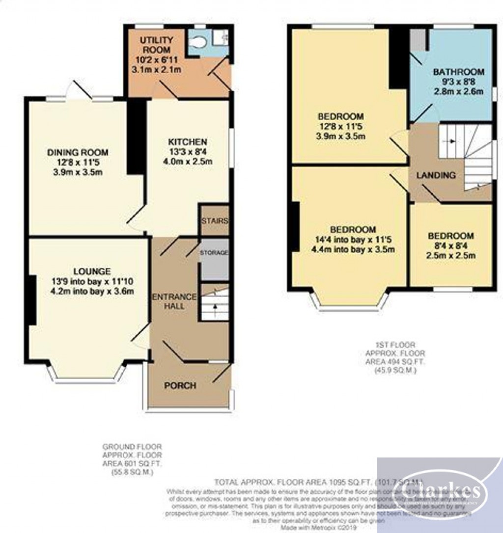 Floorplans For Great Family Home, Marks Road, Bournemouth