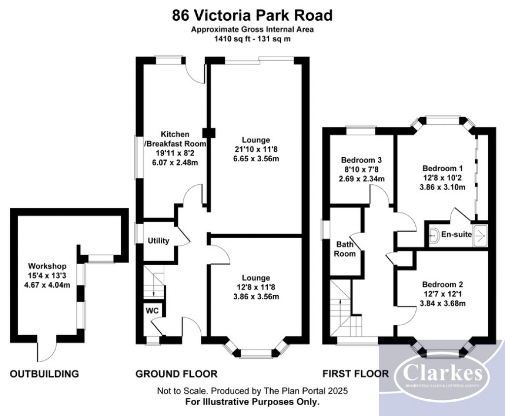 Floorplans For Victoria Park Road, Bournemouth