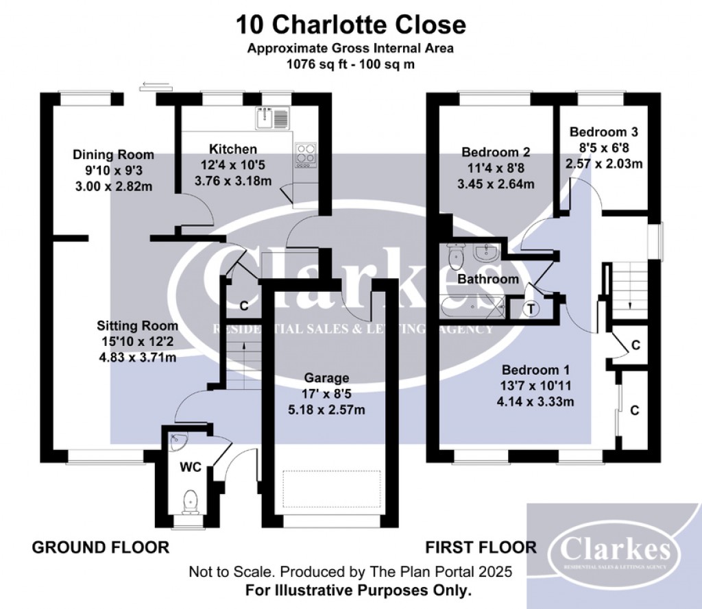 Floorplans For Charlotte Close, Poole