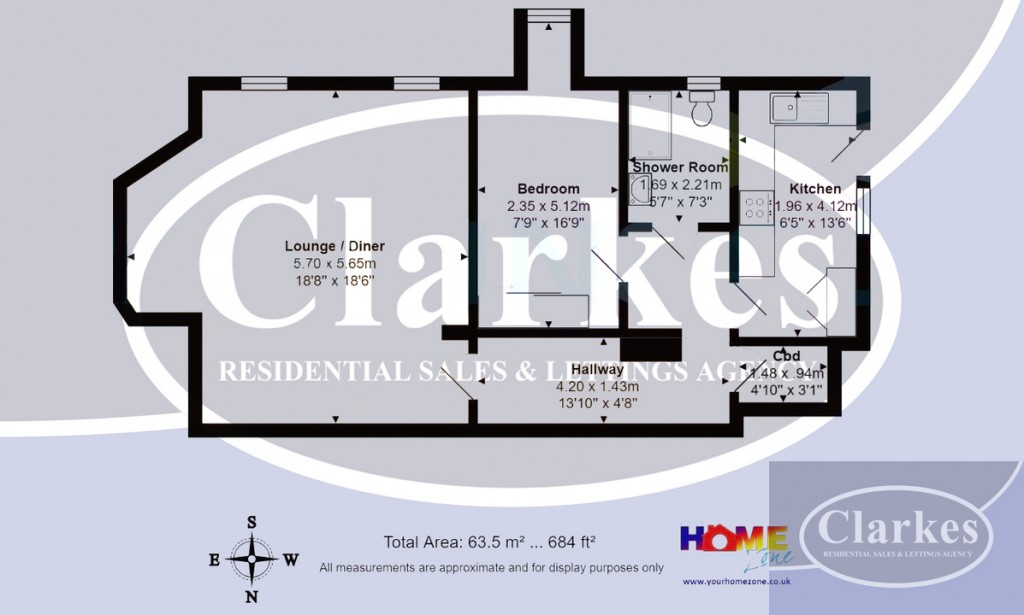 Floorplans For The Gatehouse, 2 Durrant Road, Bournemouth