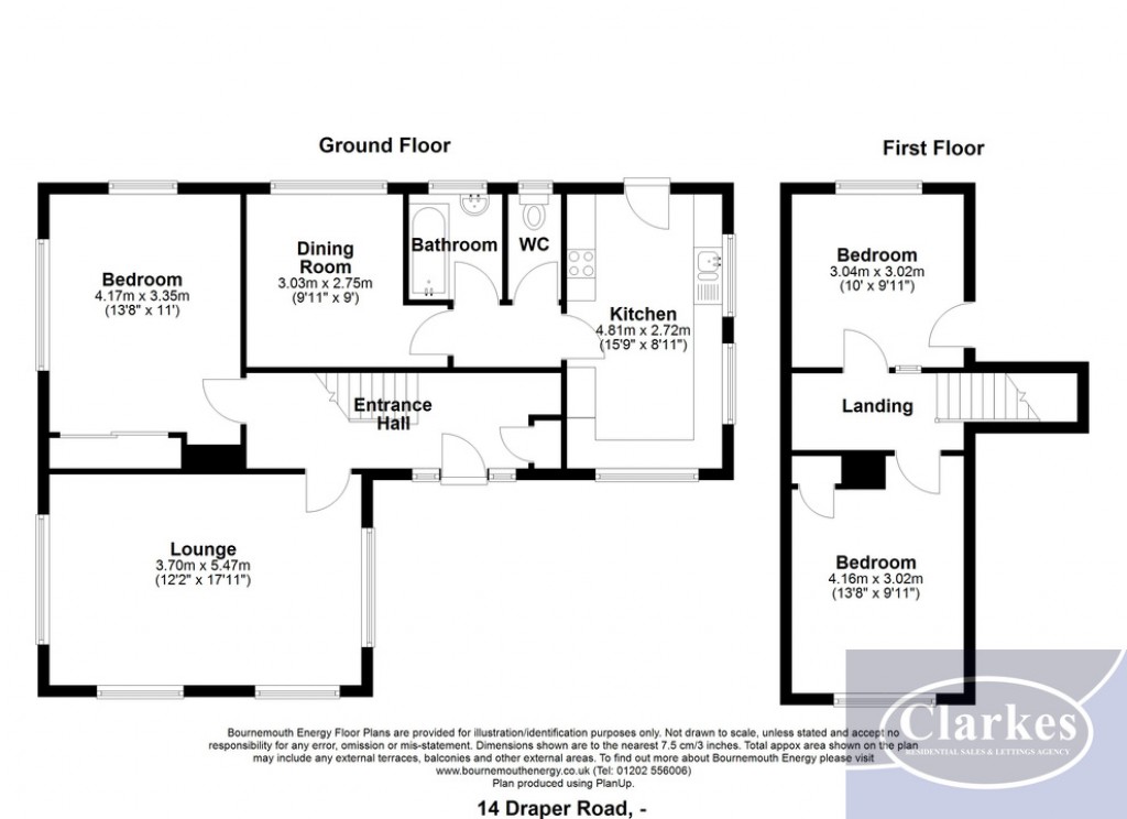 Floorplans For Draper Road, Bournemouth