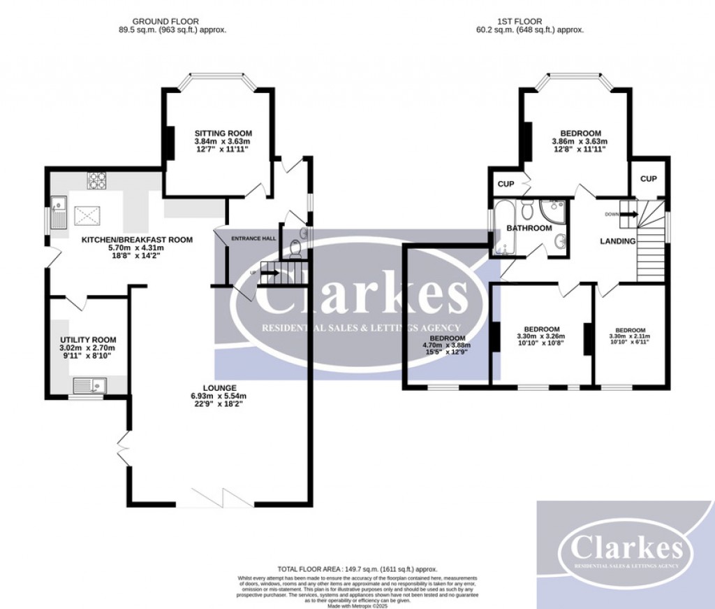 Floorplans For Broughton Avenue, Redhill, Bournemouth