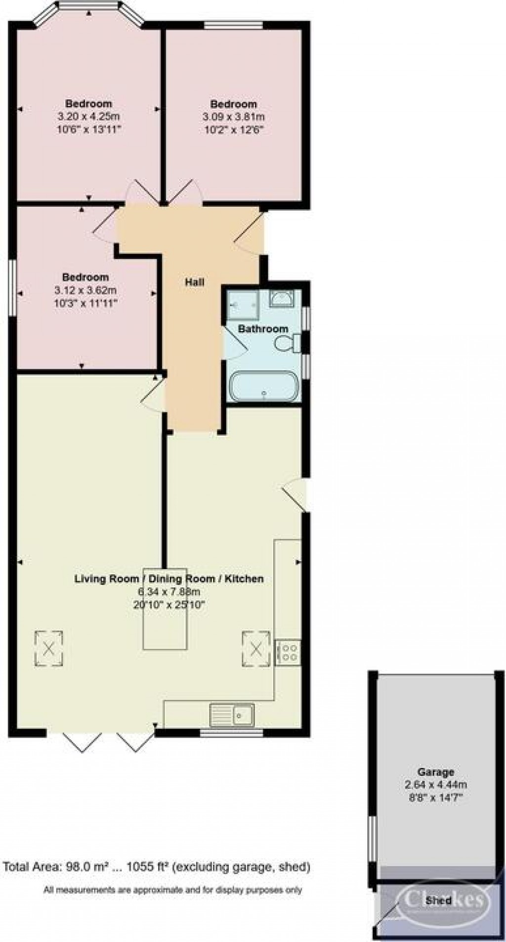 Floorplans For Minstead Road, Bournemouth