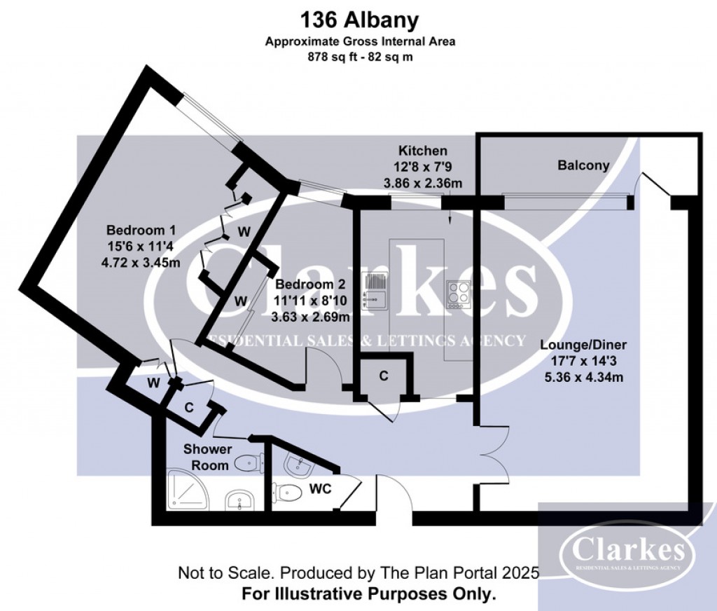 Floorplans For Coastal views, Albany, Manor Road, Bournemouth