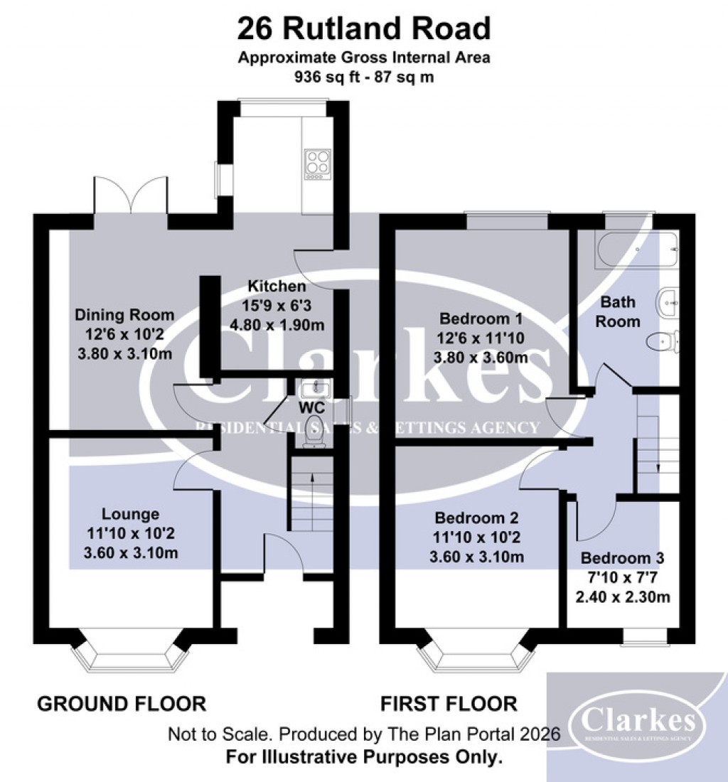 Floorplans For Rutland Road, Bournemouth