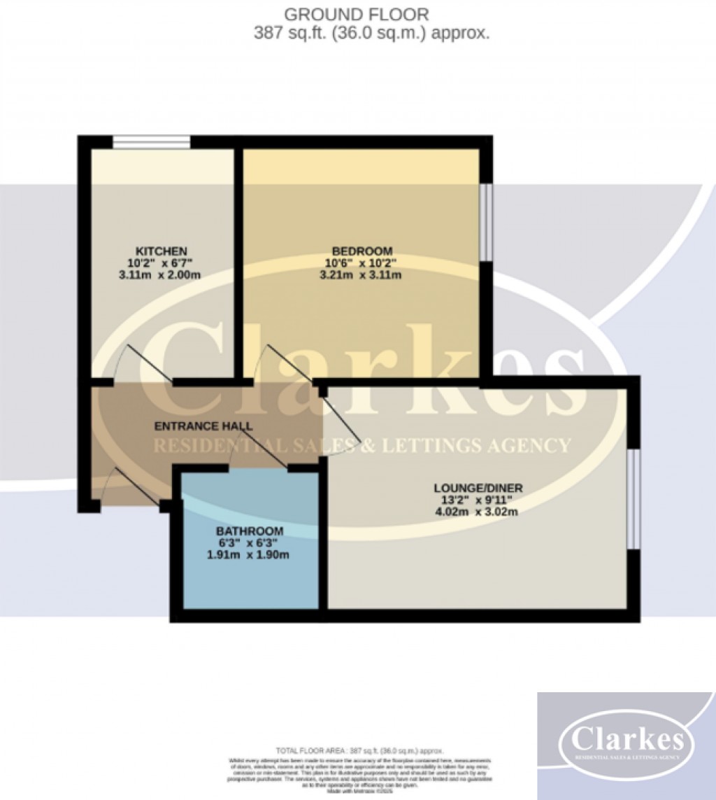 Floorplans For Flat 5, 19-21 Ophir Road, Bournemouth