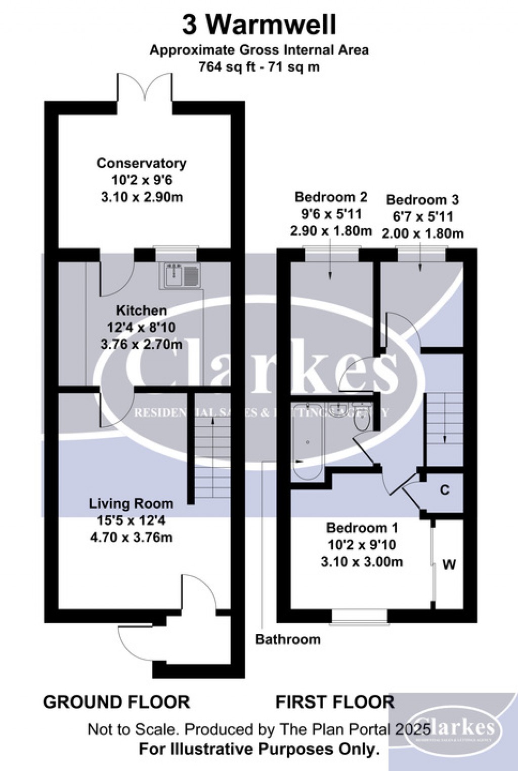 Floorplans For *MUSCLIFF *Warmwell Close, Bournemouth