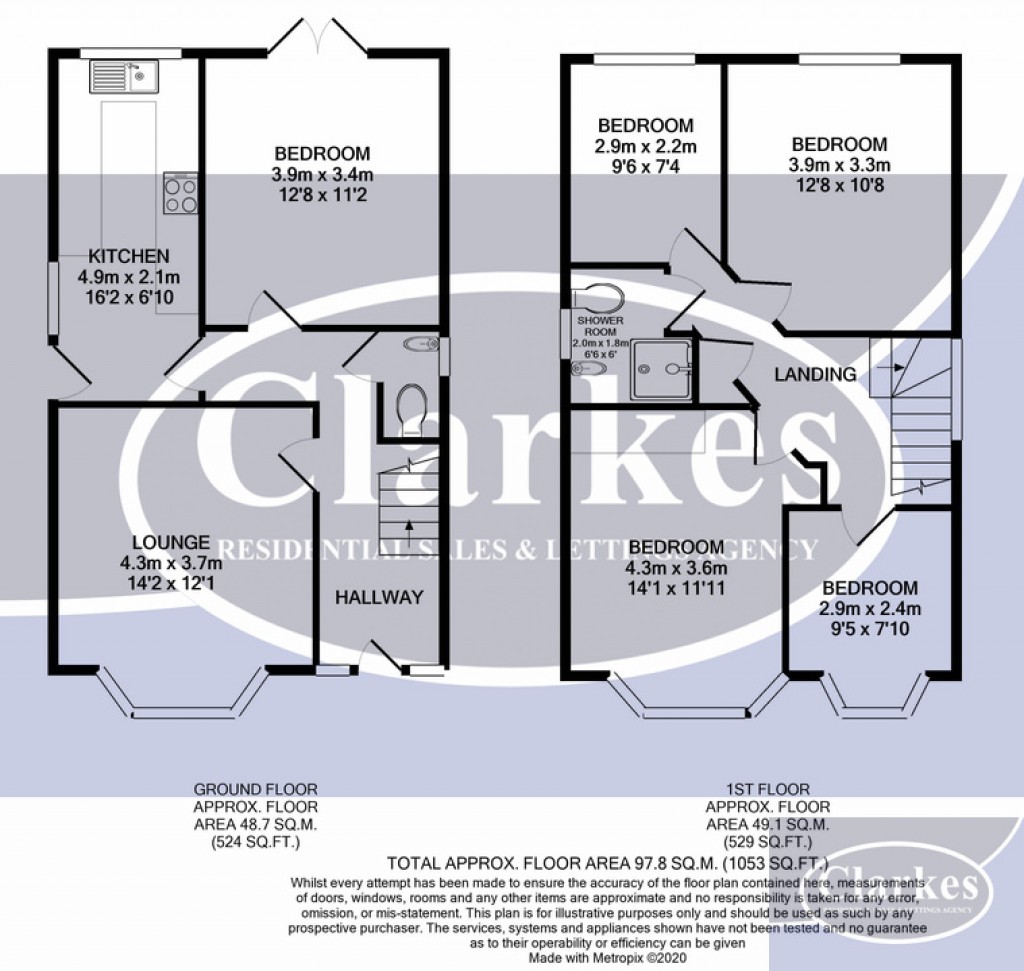 Floorplans For Highfield Road, Bournemouth