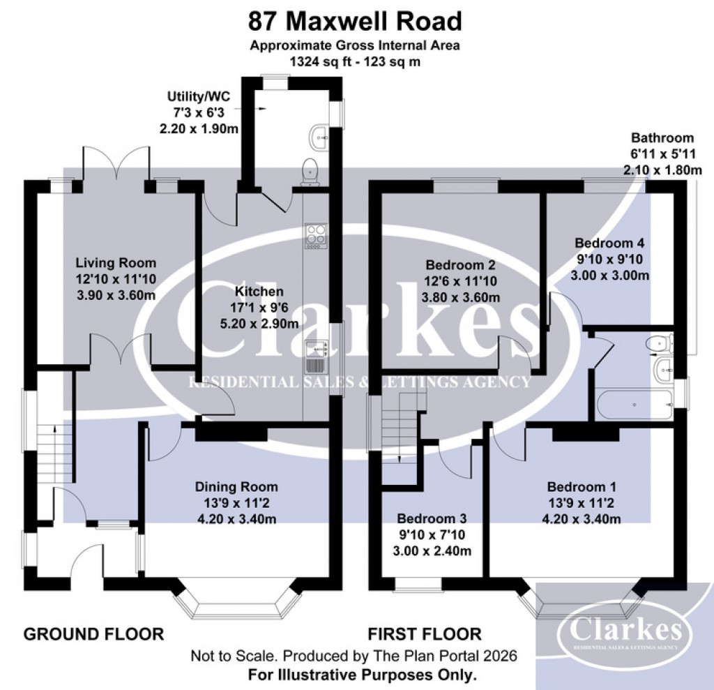 Floorplans For Maxwell Road, Bournemouth