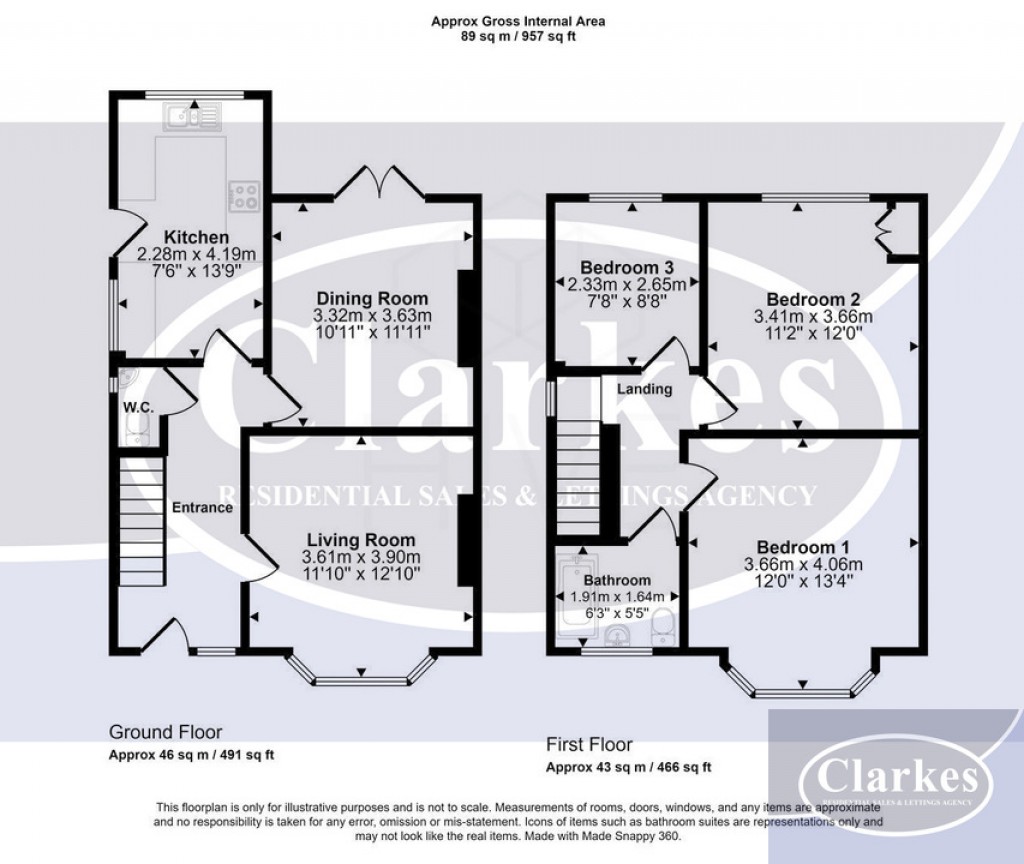 Floorplans For Elmes Road, Bournemouth