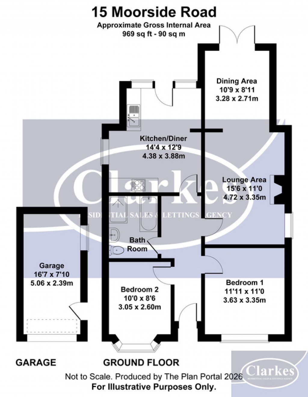 Floorplans For Moorside Road, Bournemouth