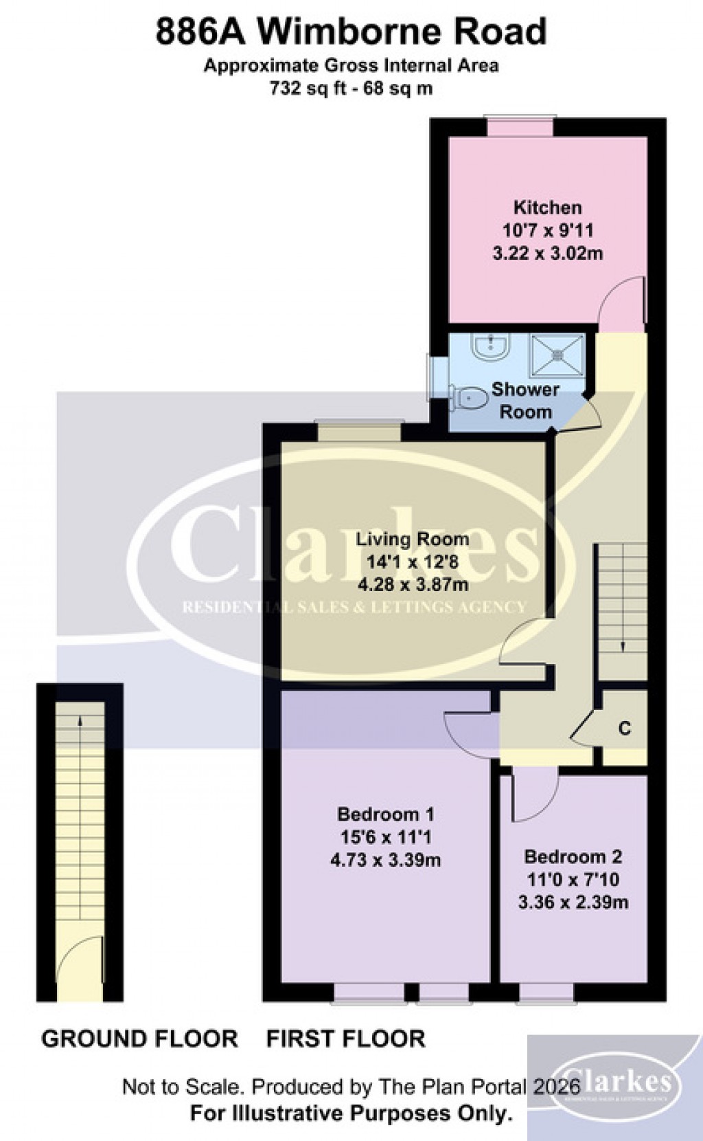 Floorplans For Wimborne Road, Bournemouth