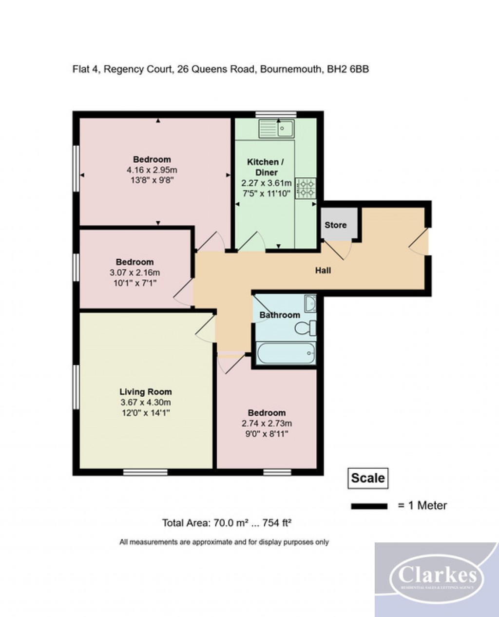Floorplans For Regency Court, Bournemouth