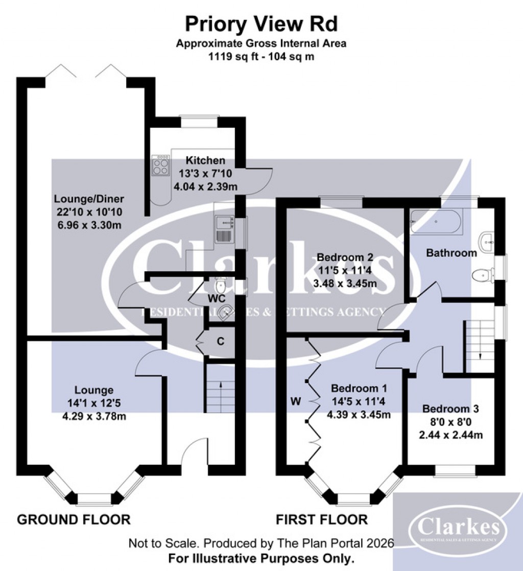 Floorplans For Priory View Road, Bournemouth