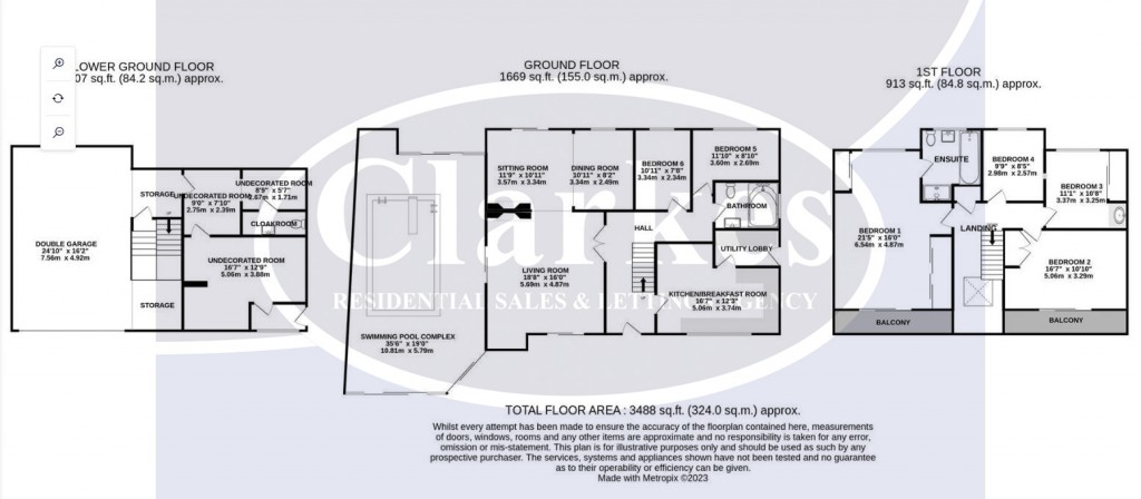 Floorplans For 6- bed with swimming pool! BH10